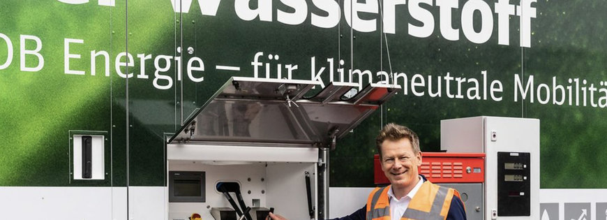 DEUTSCHE BAHN UND SIEMENS TESTEN ERSTMALS WASSERSTOFFZUG UND MOBILE WASSERSTOFFTANKSTELLE